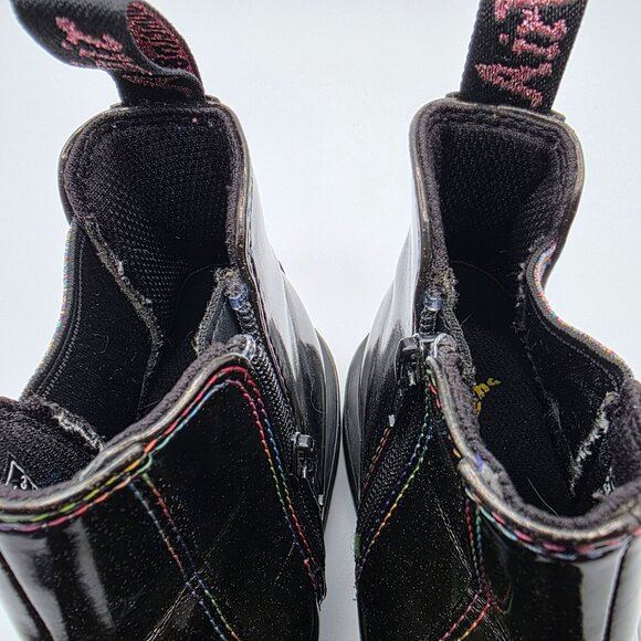 Dr Martens 2976 Sparkle Rays Womens Size 5 Black Boots Walking Casual Outdoors - Picture 9 of 13